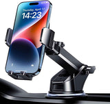 Qifutan Car Phone Holder Mount Phone Mount for Car Windshield Dashboard Air Vent Universal Hands Free Automobile Cell Phone Holder Fit for iPhone Smartphone Camera Mounts