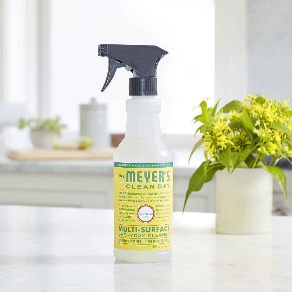 Mrs. Meyer's Honeysuckle All-Purpose Cleaner Spray (16 Fl Oz, 3-Pack)