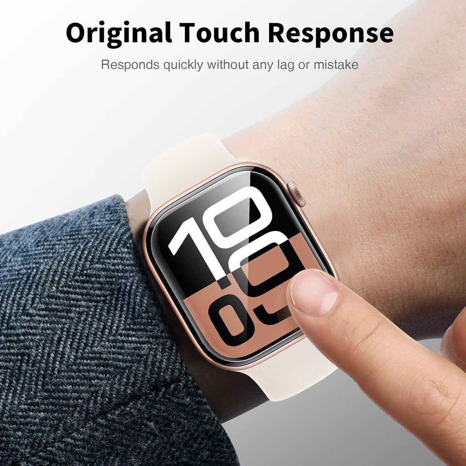 lk 6 pack anti-scratch self-healing soft tpu screen protector for apple watch series 11 10 42mm