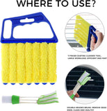 4Pcs Window Venetian Blind Cleaner Duster Tool Set for Home Office
