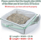 anwa 40-count heavy-duty extra thick cat litter box liners for automatic and robot litter boxes