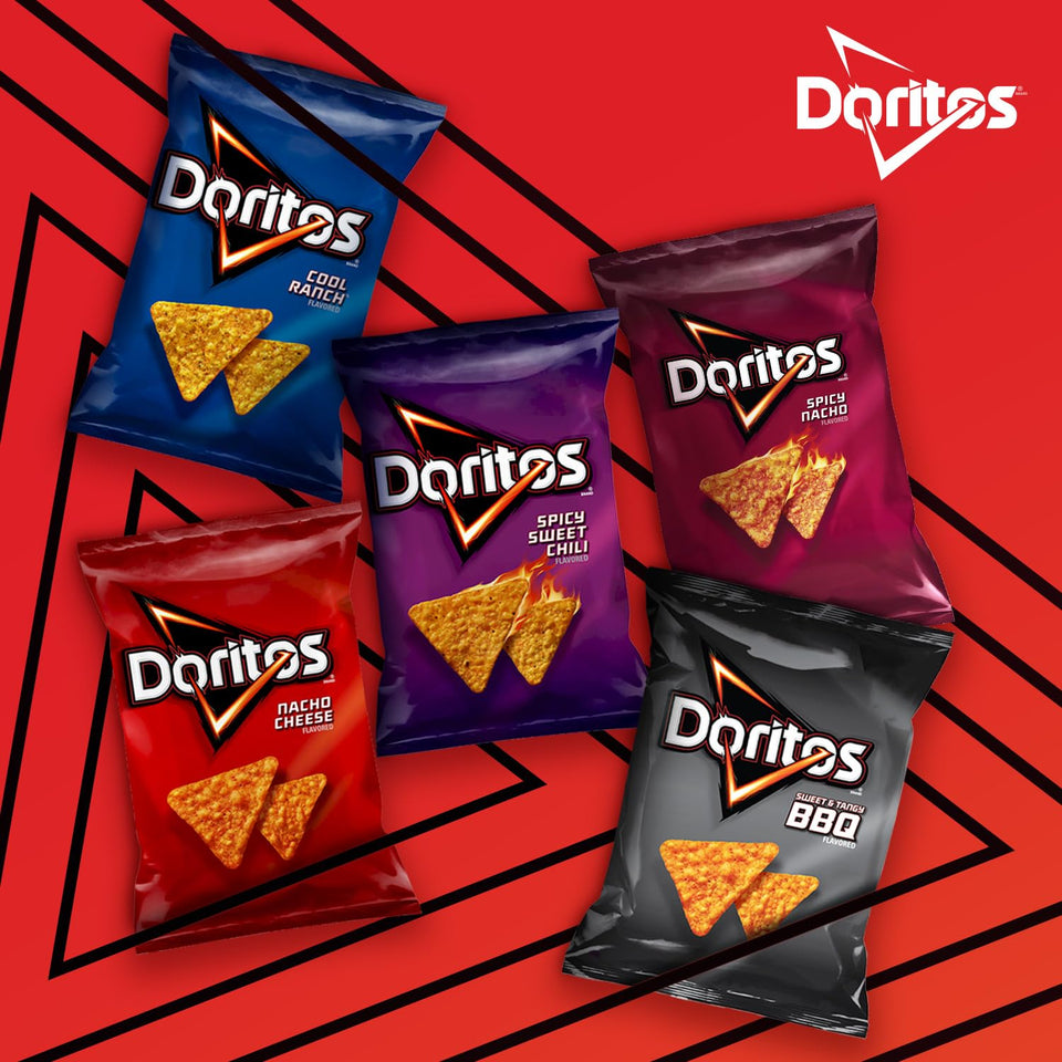 Doritos favorites variety pack nacho cheese and cool ranch 1 oz single serve bags pack of 40