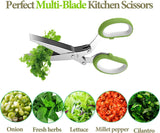 2025 Upgraded Herb Scissors with Sharp Stainless Steel Blades for Fresh Herbs and Cooking