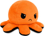TeeTurtle Reversible Octopus Plushie - 4-Inch Pink + Aqua Two-Sided Flip Plush Toy with Embroidered Details - Cute Mini Collectible Plush for Kids, Teens, and Adults