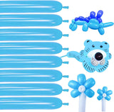 100Pcs 260 Balloons White Long Balloons for Balloon Garland Thickening Skinny Latex Twisting Balloon for Animals Modeling Christmas Birthday Wedding Party Decorations