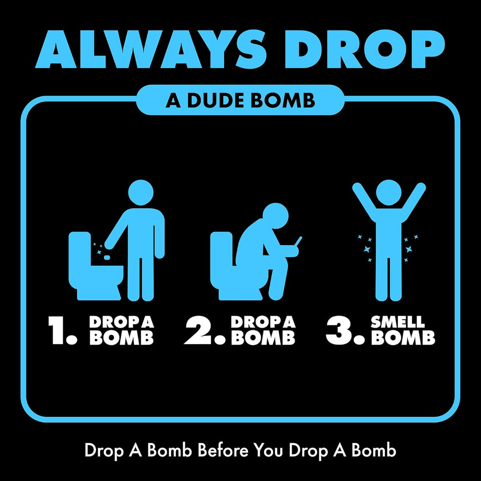 DUDE Bombs - Toilet Stank Eliminator - 1 Pack, 40 Pods - Fresh Scent 2-in-1 Stank Eliminator + Toilet Bowl Freshener - Refreshing Blend of Lavender, Cedar, Lime, and Eucalyptus