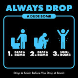 DUDE Bombs - Toilet Stank Eliminator - 1 Pack, 40 Pods - Fresh Scent 2-in-1 Stank Eliminator + Toilet Bowl Freshener - Refreshing Blend of Lavender, Cedar, Lime, and Eucalyptus