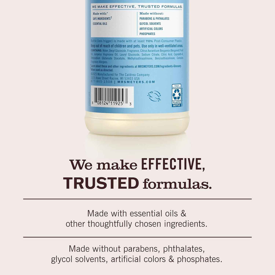 mrs. meyer's clean day multi-surface everyday cleaner, 16 fl oz, rain water scent