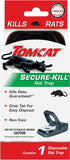 Tomcat Rat Snap Trap, 1 Rat Size Trap - Reusable - Effectively Kill Rats - Ideal for Home and Farm Use