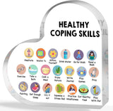 Things I Can Control Mental Health Decor, Acrylic Heart Gifts Mindfulness Decor for Therapy Office , School Counselor Sign Therapist Office Art Decorations for Therapist Office Living Room Bedroom