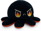 TeeTurtle Reversible Octopus Plushie - 4-Inch Pink + Aqua Two-Sided Flip Plush Toy with Embroidered Details - Cute Mini Collectible Plush for Kids, Teens, and Adults