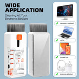 Keyboard Cleaning Kit Laptop Cleaner, 10-in-1 Computer Screen Cleaning Brush Tool, Multi-Function PC Electronic Cleaner Kit Spray for iPad iPhone Pro, Earbuds, Camera Monitor, All-in-one with Patent