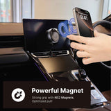 Vacuum Magnetic Phone Holder for Car, 360 Rotating Adjustable Magnetic Phone Holders for Your Car, Foldable Car Mount for iPhone, (Black)