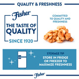 Fisher Chef's Naturals 2 lb unsalted walnuts for baking, cooking, and healthy snacks, resealable bag, vegan protein, keto snack, chopped nuts