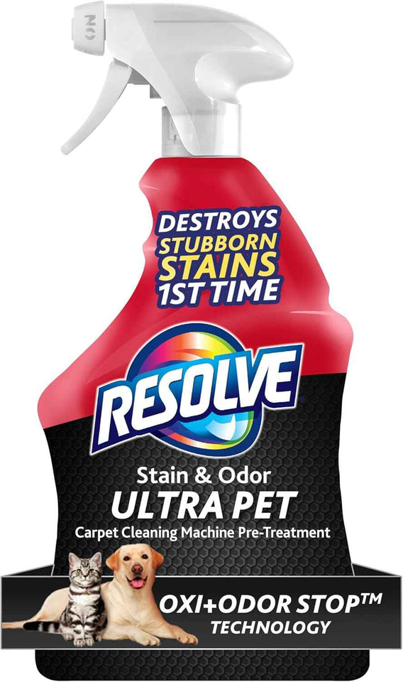Resolve Ultra Pet Carpet Cleaner Spray for tough stains and odors, 32oz