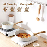 SENSARTE 13-Piece Nonstick Ceramic Cookware Set with Stay-Cool Handles, PFAS and PFOA Free