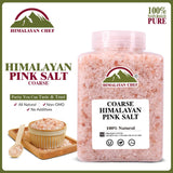 Himalayan Chef Pink Himalayan Salt Coarse Grain, 5 lbs, Pure, Natural, Kosher, Mineral-Rich, Refill for Grinders, Cooking, Seasoning