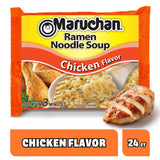 Maruchan Chicken Instant Ramen Noodles 3 Oz 24 Count Ready to Eat Meals