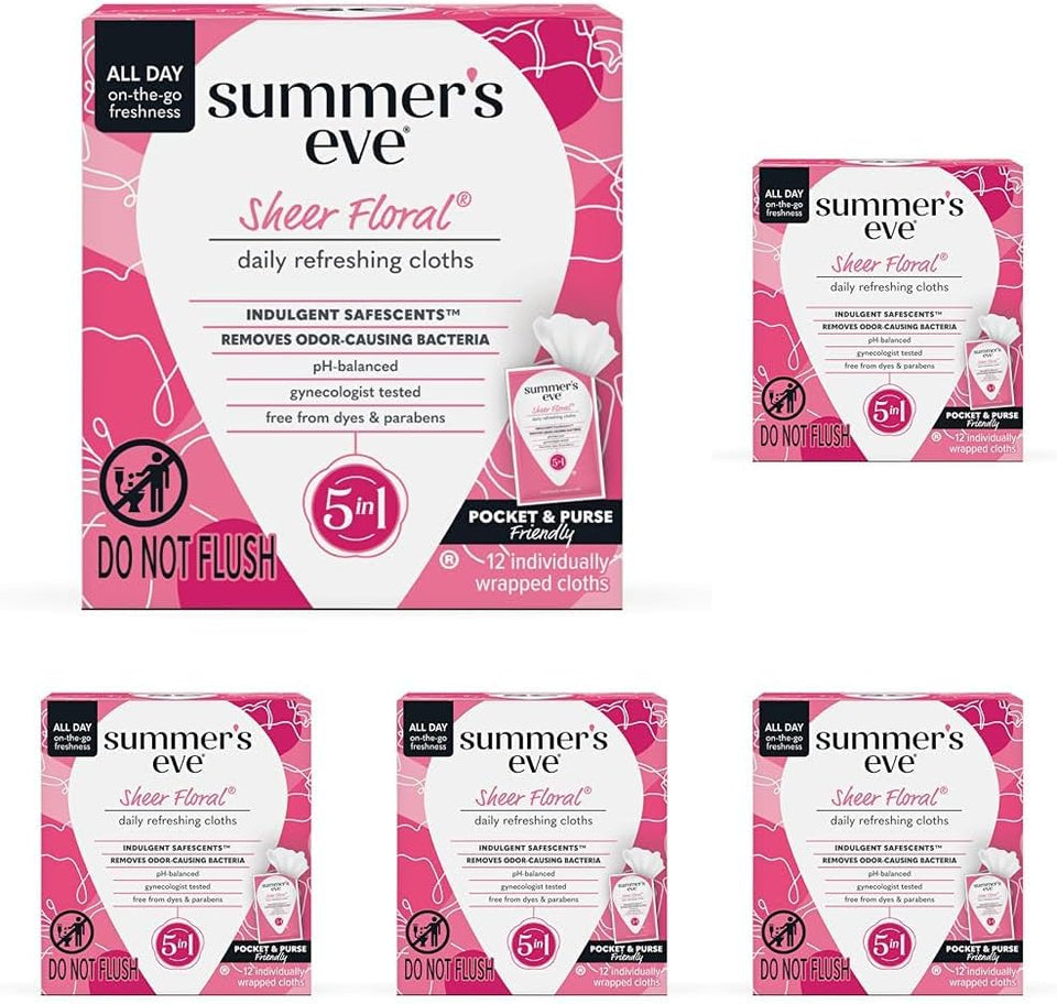 Summer's Eve 12-count Ultimate Odor Protection Daily Feminine Wipes with pH-balanced boric acid formula