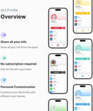 dot.card - digital business card for networking - tap compatible with iphone and android in black