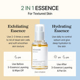 Mixsoon bean essence exfoliating hyaluronic acid serum for textured skin, vegan, no artificial fragrance