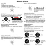 HomeMagician 324 Ft Electronic Digital Tape Measure with LCD Display Digital Ruler Rechargeable Small Smart Rolling Measuring Tool for Flat Curved Diameter Odd Shape Ideal Surprise for You