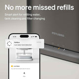 petlibro stainless steel cat water fountain with 5g wifi app monitoring for indoor use