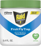 Raid Essentials Fruit Fly Trap for Indoors, 5.4 oz, Child and Pet Safe