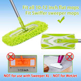 swiffer compatible microfiber wet mop pads for hardwood floor cleaning replacement refills 4pcs