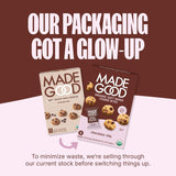 MadeGood Soft Baked Gluten-Free Chocolate Chip Mini Cookies, 30 Count, Perfect for School, Camping, or Movie Snacks