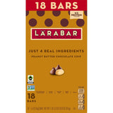 larabar peanut butter chocolate chip bars, 28.8 oz, 18 ct, gluten free, vegan
