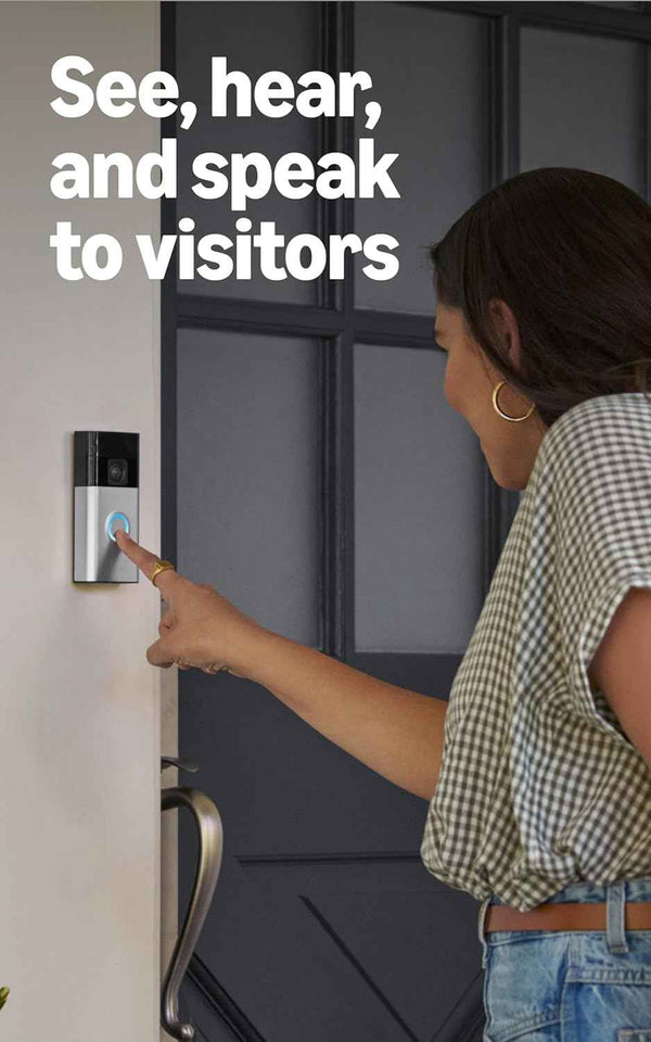 Ring Battery Doorbell (newest model), Home or business security with Head-to-Toe video, Live View with Two-Way Talk, and Motion Detection & Alerts, Venetian Bronze