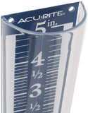 AcuRite 5" Capacity Easy-to-Read Magnifying Rain Gauge, Acrylic (00850A3)