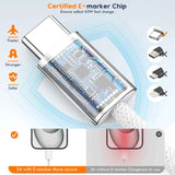 charge for iPhone 16/15 charger, 6ft usb-c to c woven cable, fast charging adapter, 2-pack
