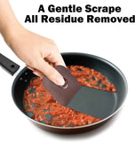plastic pot scrapers 5-piece set for cast iron pots pans