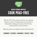 GreenLife 8 Piece Ceramic Nonstick Cookware Set, Induction Suitable Non Toxic PFAS-Free Pots & Pans, Dishwasher Safe, Cooking Set, Stock Pot, Saucepans & Frying Pans, Kitchen Cooking, Graphite