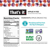 That's it. Mini Fruit Bars Variety 35 Pack, No Sugar Added, Plant-Based, Vegan & Gluten Free