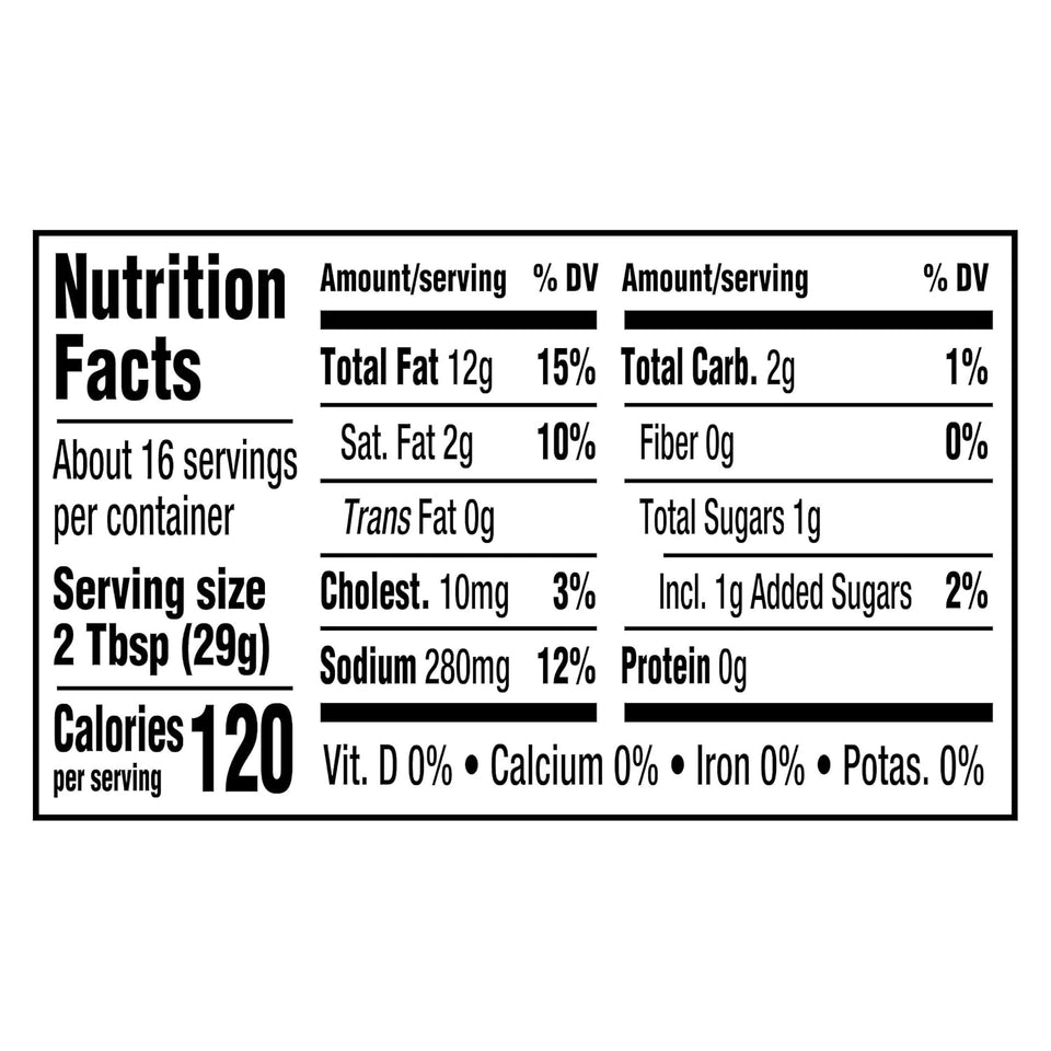 Kraft Classic Ranch Dressing 16 fl oz bottle with improved herb and ranch flavor