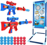 YEEBAY Shooting Game Toy for Age 6, 7, 8,9,10+ Years Old Kids, Boys - 2pk Air Guns & Shooting Target & 24 Foam Balls - Ideal Gift - Compatible with Toy Guns