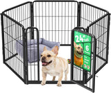 fxw homeplus unleashed 24 inch 6 panels dog pen black patented