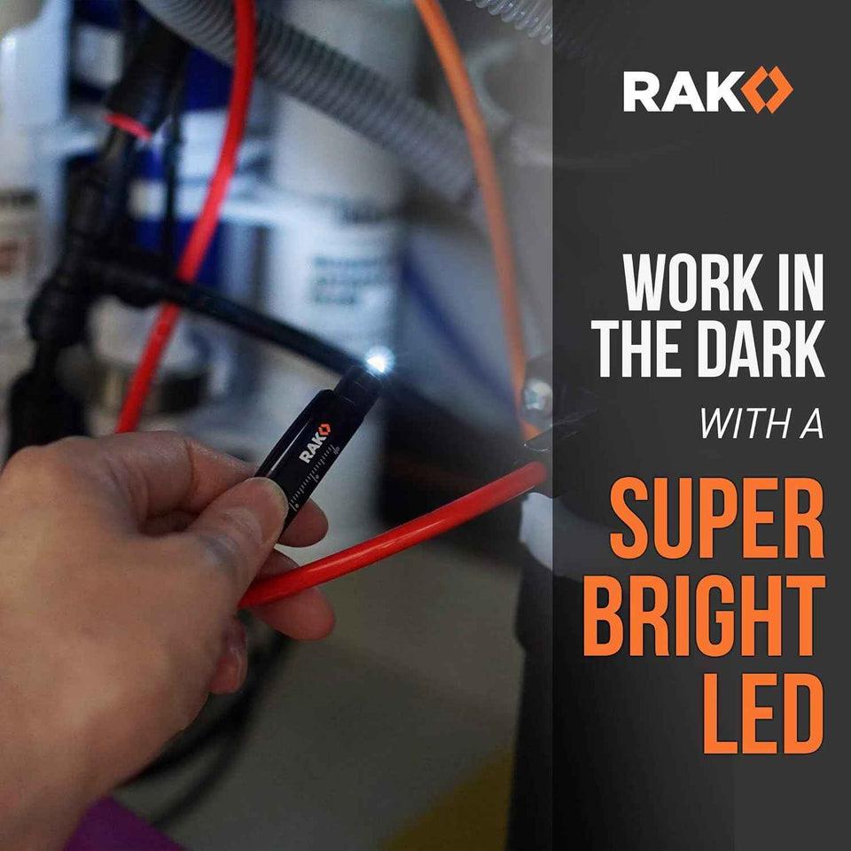 RAK Multitool Pen - Multi-Tool Pens, LED Light, Flathead, Phillips Screwdrivers, Level, Ruler, Bottle Opener, and Stylus. Cool Gadgets Gifts for Men, Dad, EDC Pen Tool, Gift-Ready Box, Pack of 2