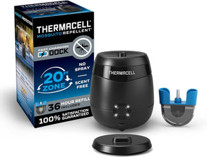 Thermacell E-Series Rechargeable Mosquito Repeller with 20’ Mosquito Protection Zone; Bug Spray Alternative; Scent Free