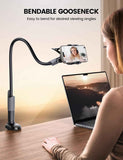 Lamicall phone mount, flexible long arm for bedside, desk, and headboard, fits 4-7" phones, iPhone 14 to 17 Pro Max
