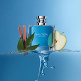 Nautica Voyage Eau de Toilette 3.3 fl oz (Pack of 1), Notes of Apple, Cedarwood, Mimosa, Men's Fragrance, Long Lasting, Everyday Fragrance, Travel Size