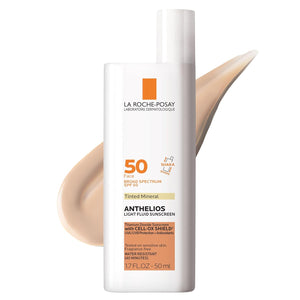 La Roche-Posay Anthelios Ultra-Light Fluid SPF 50, 50ml, Face Sunscreen with Titanium Dioxide, Oil-Free, Matte Finish