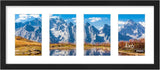 Vittanly 11x14 Collage Picture Frame, Displays 5Pcs 4x6 Pictures with Mat or 1Pcs 11x14 without Mat for Wall Mounting, Picture Frames Collage Wall Decor in Black, 1 Pack