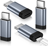 temdan 4 pack lightning to usb c adapter for iphone 15 pro fast charging & data transfer