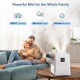 LEVOIT LV600S Smart Warm and Cool Mist Humidifiers for Home Bedroom Large Room, (6L) 753ft² Coverage, Quickly & Evenly Humidify Whole House, Easy Top Fill, App & Voice Control - Quiet Sleep Mode
