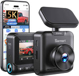 Sarmert C2 4K Dual Dash Cam Front and Rear - Built-in GPS and 5G WiFi, Free 64GB Card Included, 4K UHD Dash Camera for Cars, Night Vision, WDR, Loop Recording, App Control, 24H Parking Mode
