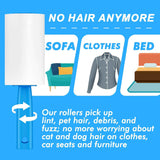 Extra sticky lint roller mega value set 400 sheets for pet hair removal dog and cat lint remover for clothes furniture carpet